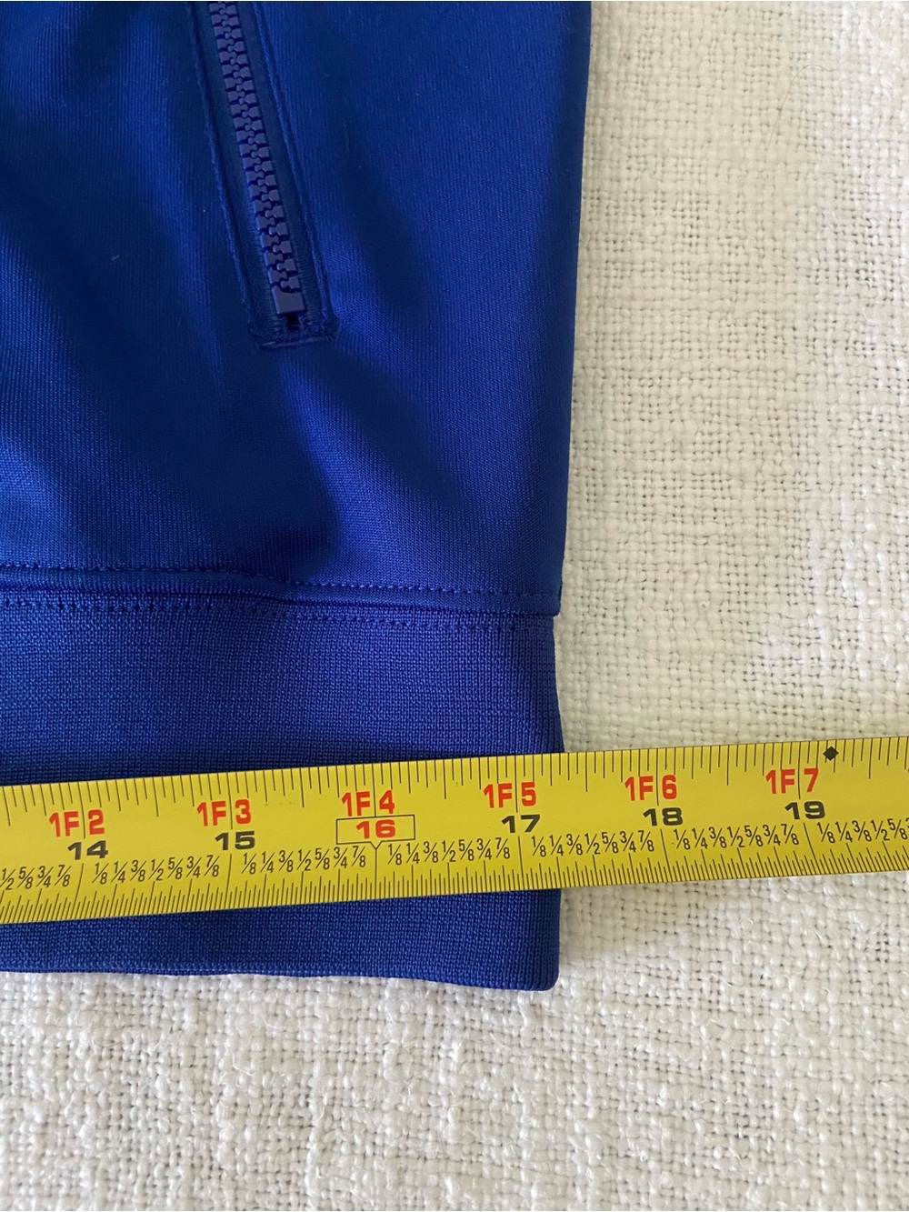 Nike Blue Full-Zip Athletic Jacket with Swoosh Mid Layer Men’s Small - Picture 9 of 13